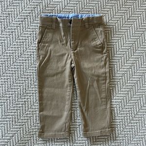 Janie and Jack Stretch Twill Khaki Pants
